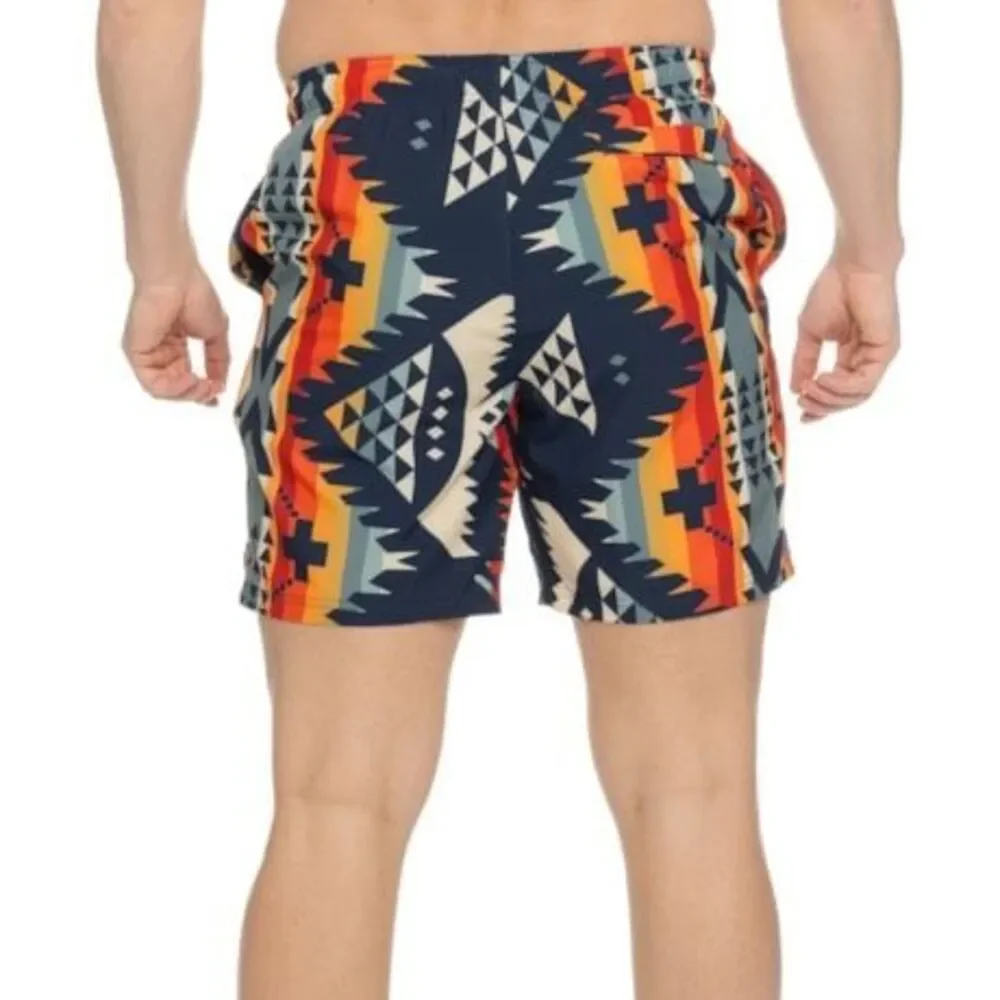 Pendleton Aztec Classic 7” AOP Shoreline Trunk Hydroliner Nehalem Blue Small
